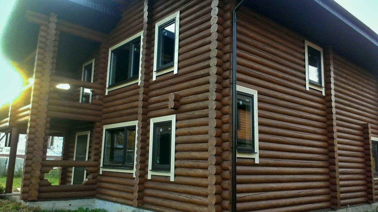 Отделка дома из бревен, Ромашково