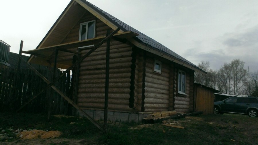 Баня, ручная рубка. Рустай